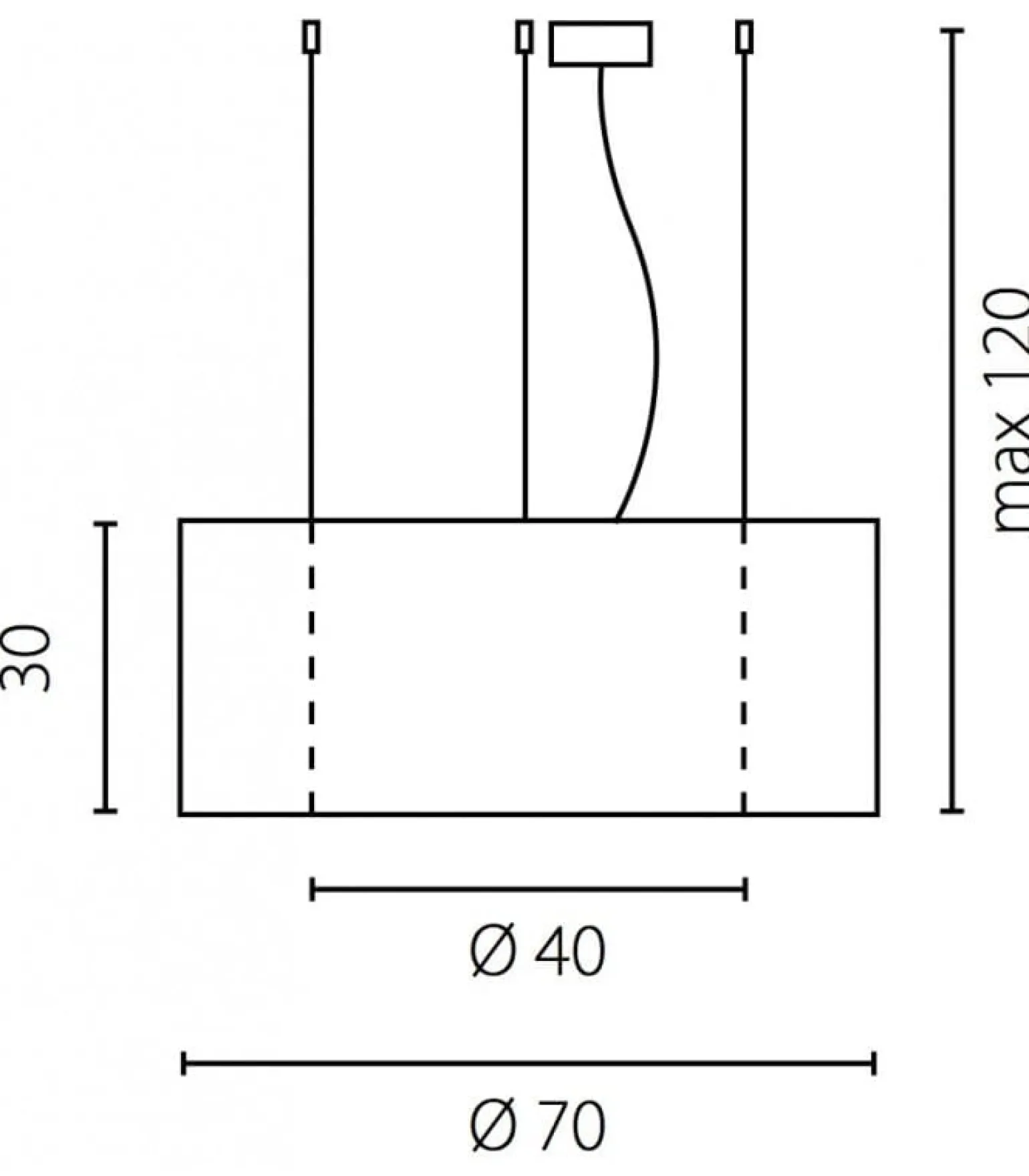 Lampa wisząca Tubus 70 (67784) Ramko - żyrandol