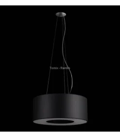 Lampa wisząca Tubus 100 biały/czarny (67786) Ramko - żyrandol