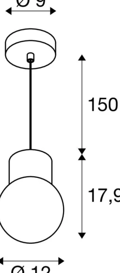 Lampa wisząca VARYT 150 cm , chrom (1007813) - SLV