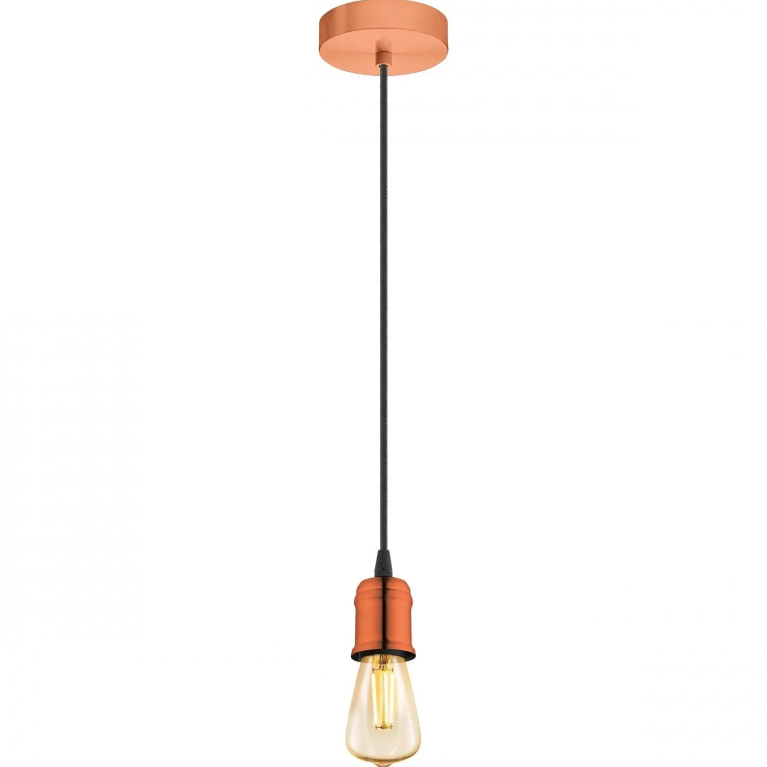 Lampa wisząca YORTH czarna/miedziana (32539 - Eglo) - żyrandol