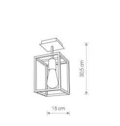 LAMPA WISZĄCA, ŻYRANDOL CRATE I (9045) - Nowodvorski - żyrandol