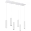 Lampa wisząca ze ściemniaczem Push Dimm/DALI2 IVAR 6L biała LED 4000K (TH.617) - Thoro Lighting