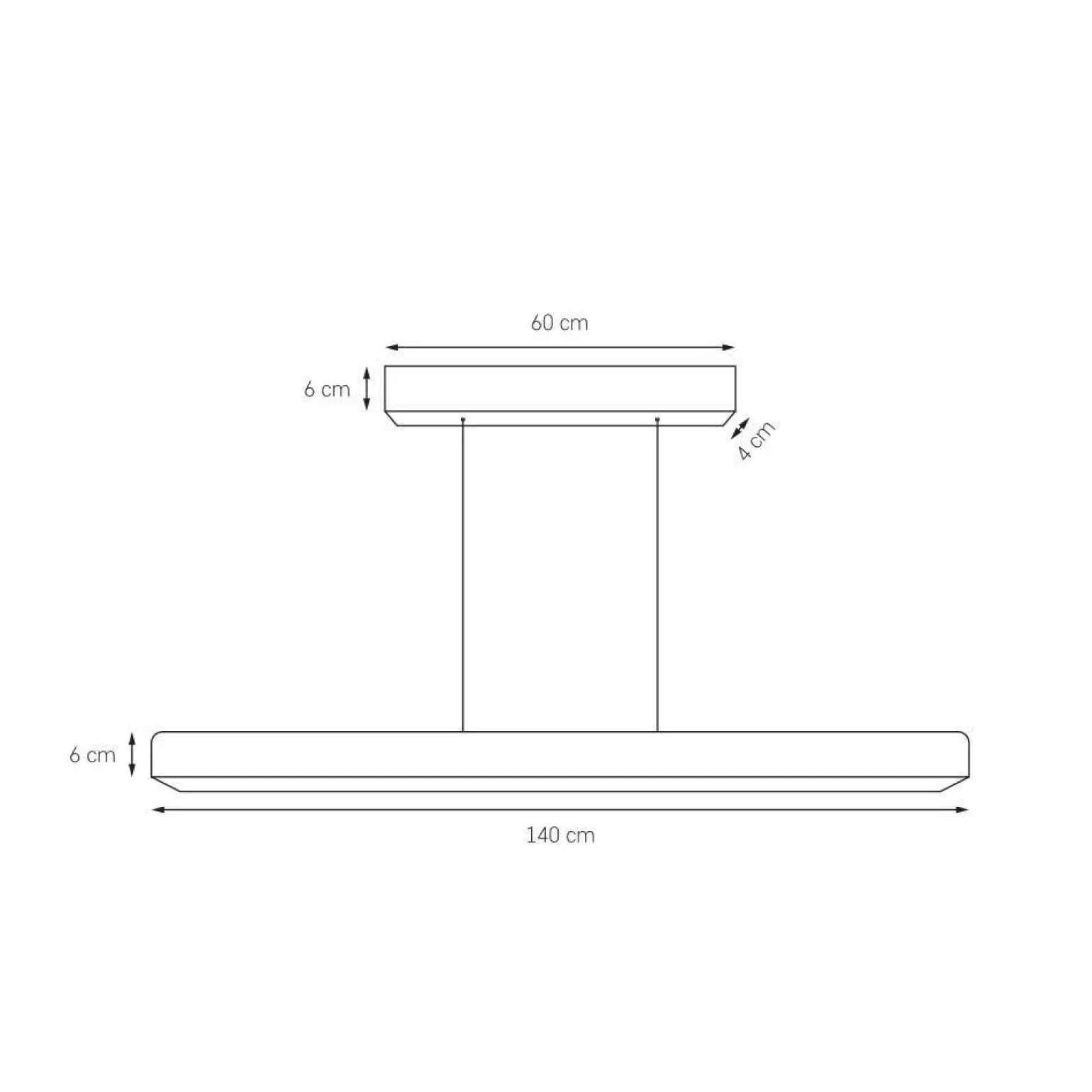 Lampa wisząca ze ściemniaczem dotykowym LINEA DIM kolor Czarny (11180102) - KASPA