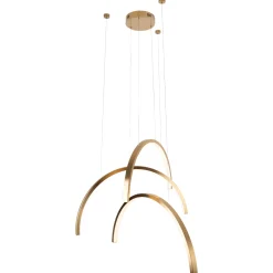 Lampa wiszącaTRIO ARC szczotkowane złoto (P0509) - MAXLIGHT