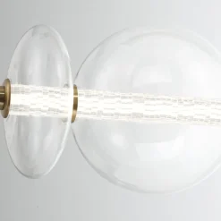 Lampa wyspowa Atomo - 7 źródeł światła - Szczotkowane złoto (QN-ATOMO-LP7-BG) - Quintiesse