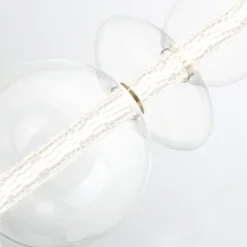 Lampa wyspowa Atomo - 7 źródeł światła - Szczotkowane złoto (QN-ATOMO-LP7-BG) - Quintiesse