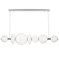 Lampa wyspowa Atomo - 7 źródeł światła - Polerowany chrom (QN-ATOMO-LP7-PC) - Quintiesse