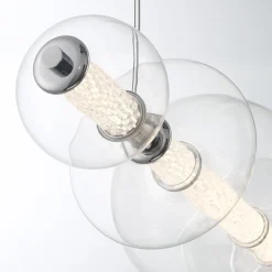 Lampa wyspowa Atomo - 7 źródeł światła - Polerowany chrom (QN-ATOMO-LP7-PC) - Quintiesse