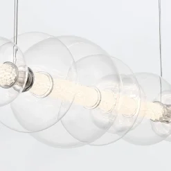 Lampa wyspowa Atomo - 7 źródeł światła - Polerowany chrom (QN-ATOMO-LP7-PC) - Quintiesse