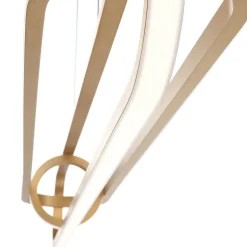 Lampa wyspowa Demark - Szczotkowane złoto (QN-DEMARK-LP-BG) - Quintiesse