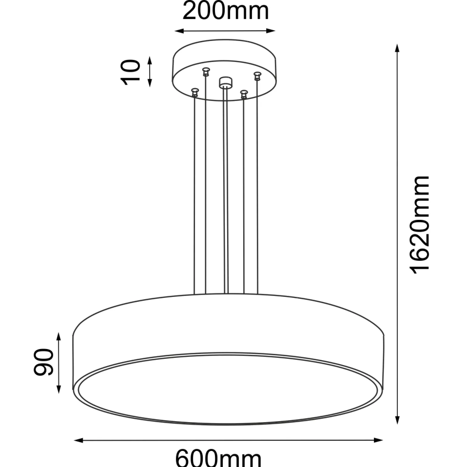 lampa zwieszana Kengo - 600 mm - złoty - 5237 - Antigo (5237) - ANTIGO