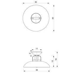 Lampka biurkowa FELIX BLACK/GOLD (MLP8908) - Milagro