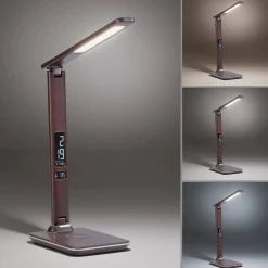 Lampka biurkowa z ładowarką indukcyjną ADRIANO brązowa (4595-23) - Paul Neuhaus