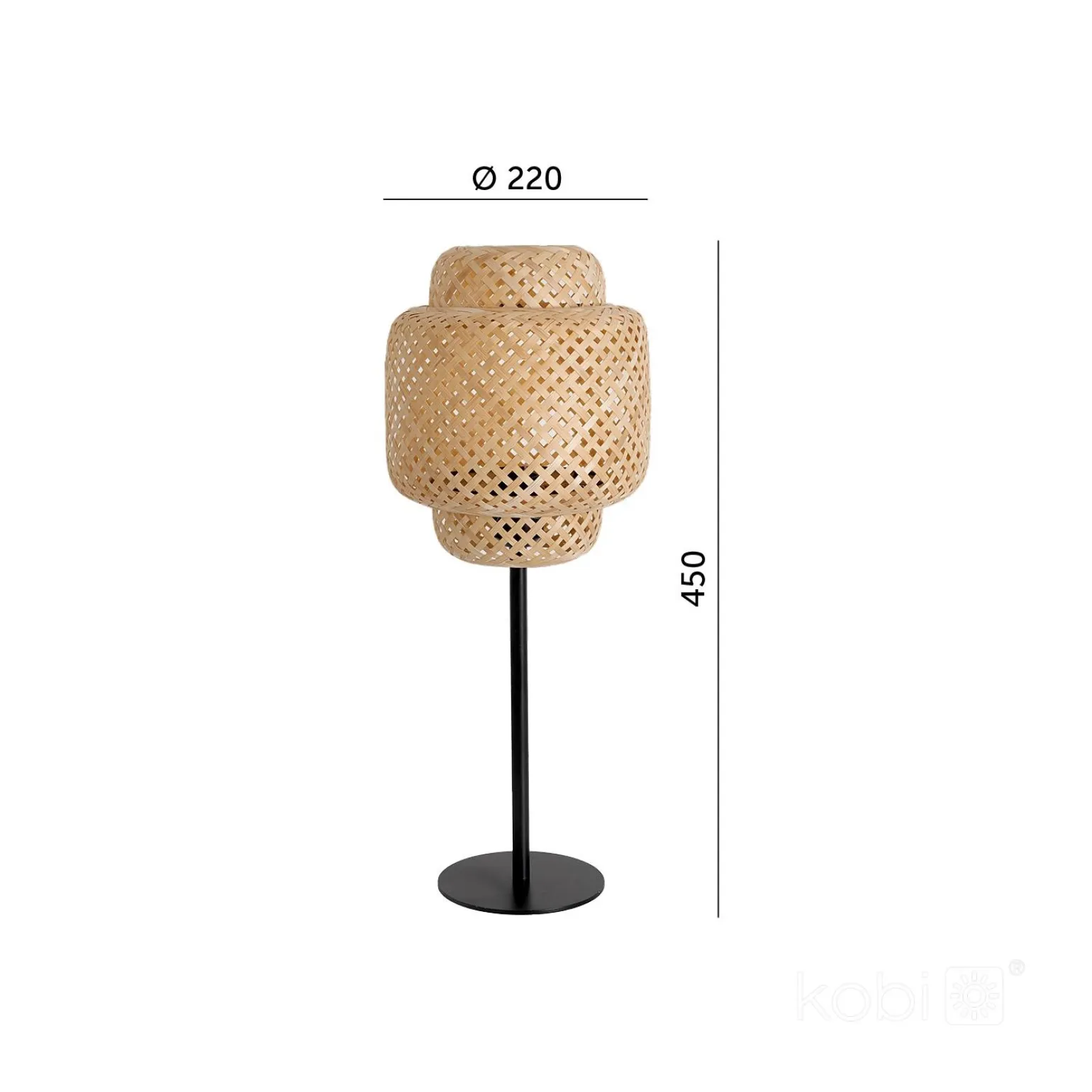 Lampka na komodę BOHO BONN ST MINI 1xE27 Kobi Design (001468KOB) - KOBI LIGHT
