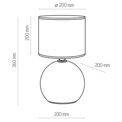 Lampka nocna PALLA SMALL WHITE (5065) - TK Lighting