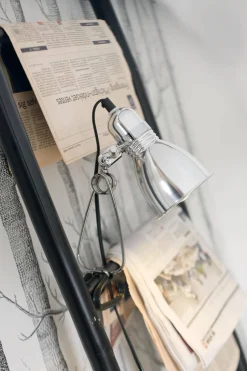 Lampka przenośna z klipsem PHOTO Nordlux E27 40W Metal Srebrny