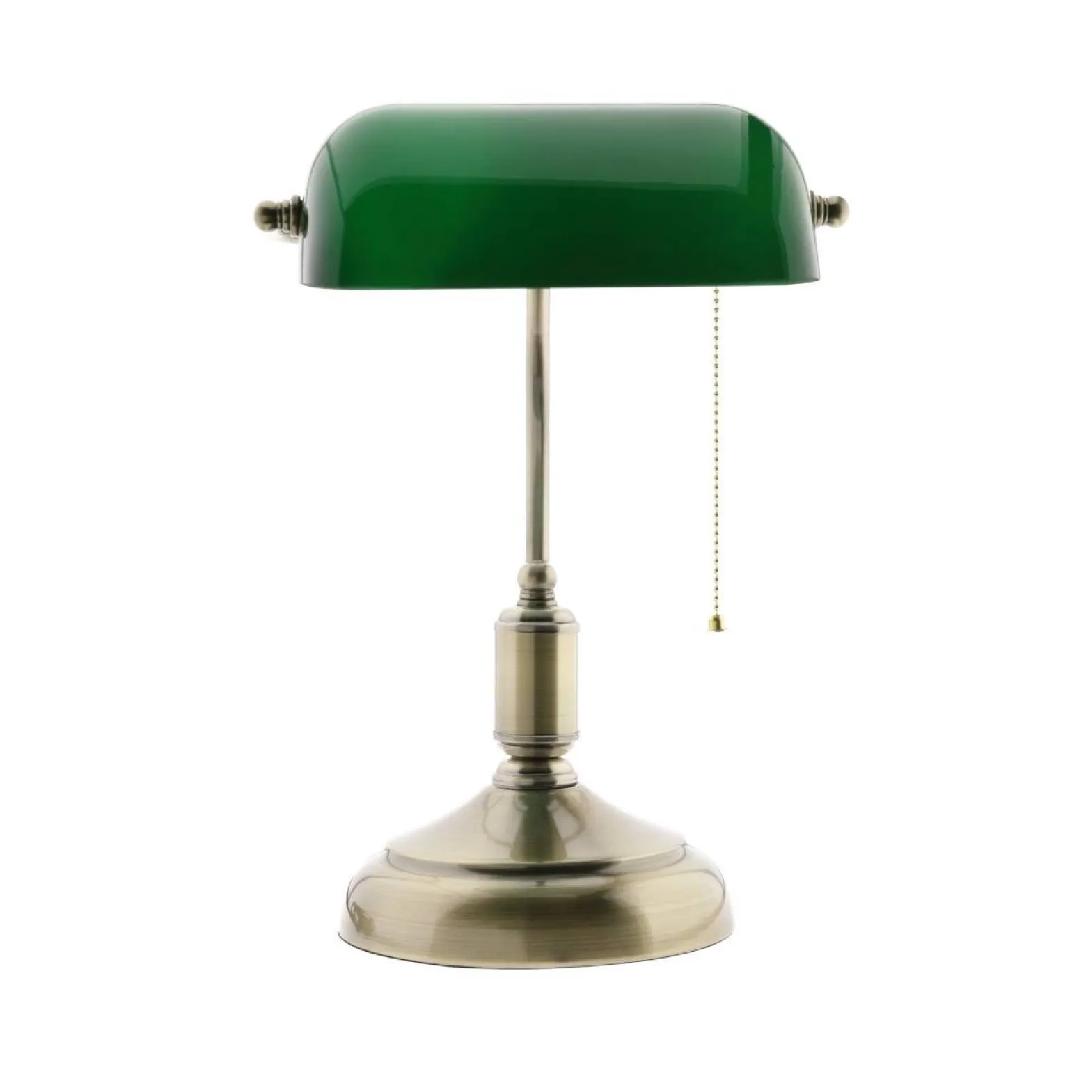 Lampka stołowa Bankierka zielona (Abigali-BANKER)