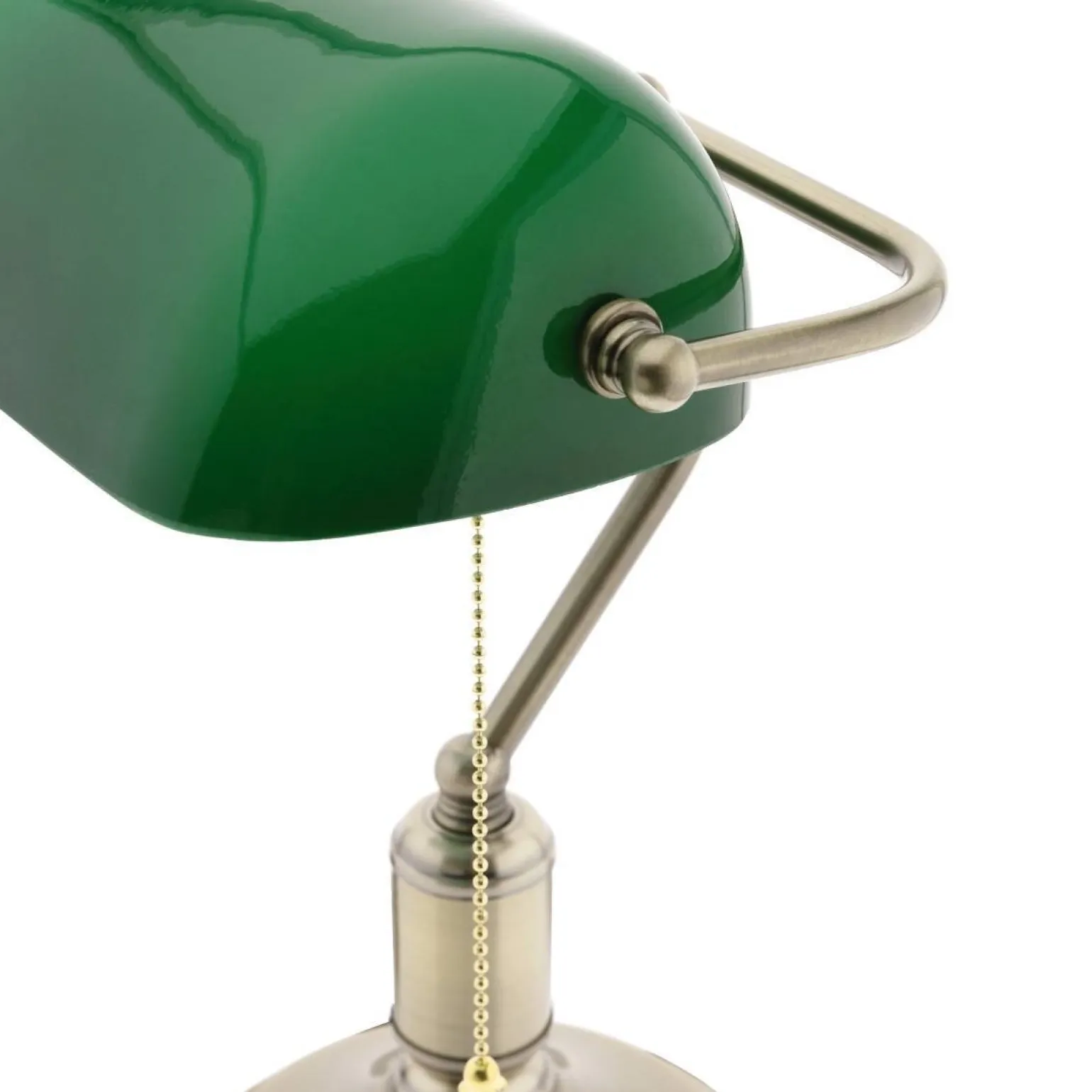 Lampka stołowa Bankierka zielona (Abigali-BANKER)