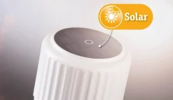 Lampka stołowa solarna ELSE LED DIM USB-C 3,7W 250lm 2700K IP44 biały / aluminium (PL94879) - PAULMANN