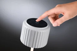 Lampka stołowa solarna ELSE LED DIM USB-C 3,7W 250lm 2700K IP44 biały / aluminium (PL94879) - PAULMANN