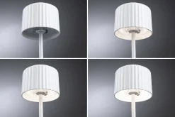 Lampka stołowa solarna ELSE LED DIM USB-C 3,7W 250lm 2700K IP44 biały / aluminium (PL94879) - PAULMANN