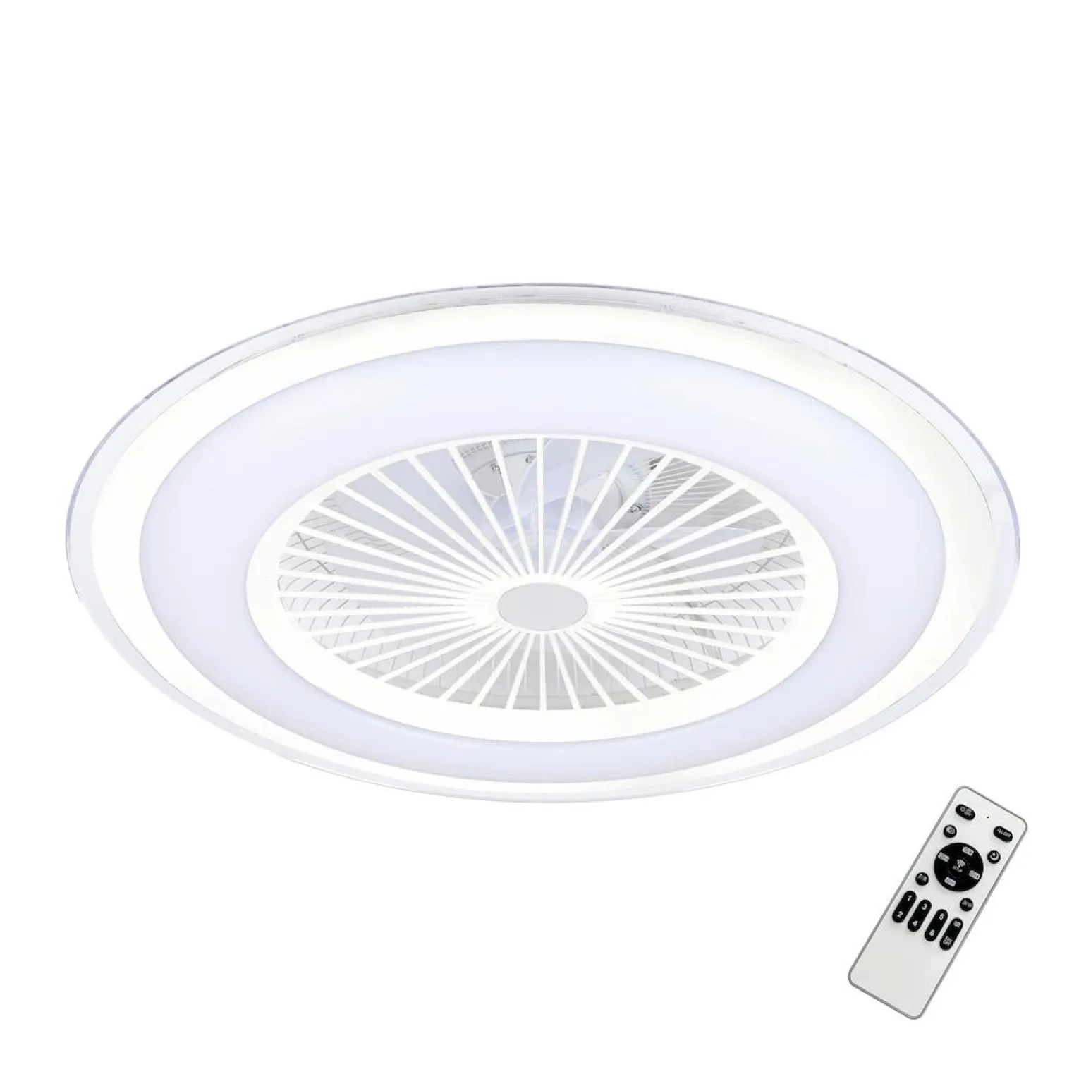 Lampowentylator ZEPHYR WHITE 48W LED+ PILOT (ML1516) - Milagro
