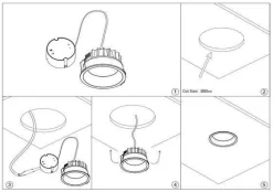 Led Lampa SKY R S-9W Sand White 647lm IP44 3000K CRI 80 (03387W) - ZARlight