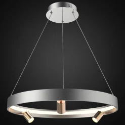 Ledowa lampa wisząca Spectra No.3 Altavola Design (LA114/P_60_3+1_grey_gold) - ALTAVOLA DESIGN