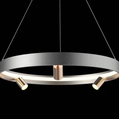 Ledowa lampa wisząca Spectra No.3 Altavola Design (LA114/P_60_3+1_grey_gold) - ALTAVOLA DESIGN