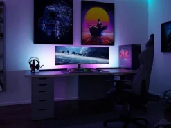 Listwa LED RGB zestaw 2x30cm DYNAMIC RAINBOW RGB z pilotem 2x0,6W 230W / 5V DC (PL78878) - PAULMANN