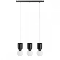 LUOTI 3L czarna potrójna lampa wisząca (LUL322P0) - Ummo