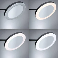 Lusterko kosmetyczne MASUA LED 4W 2700/4000/6500K +wyłącznik IP44 230V czarny matowy / metal (PL71149) - PAULMANN