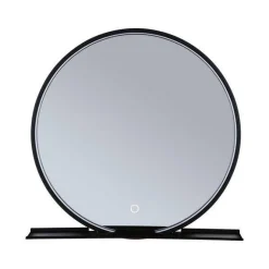 Lustro łazienkowe z półką MIRO LED DIM IP44 czarny Ø 50 (PL71090) - PAULMANN