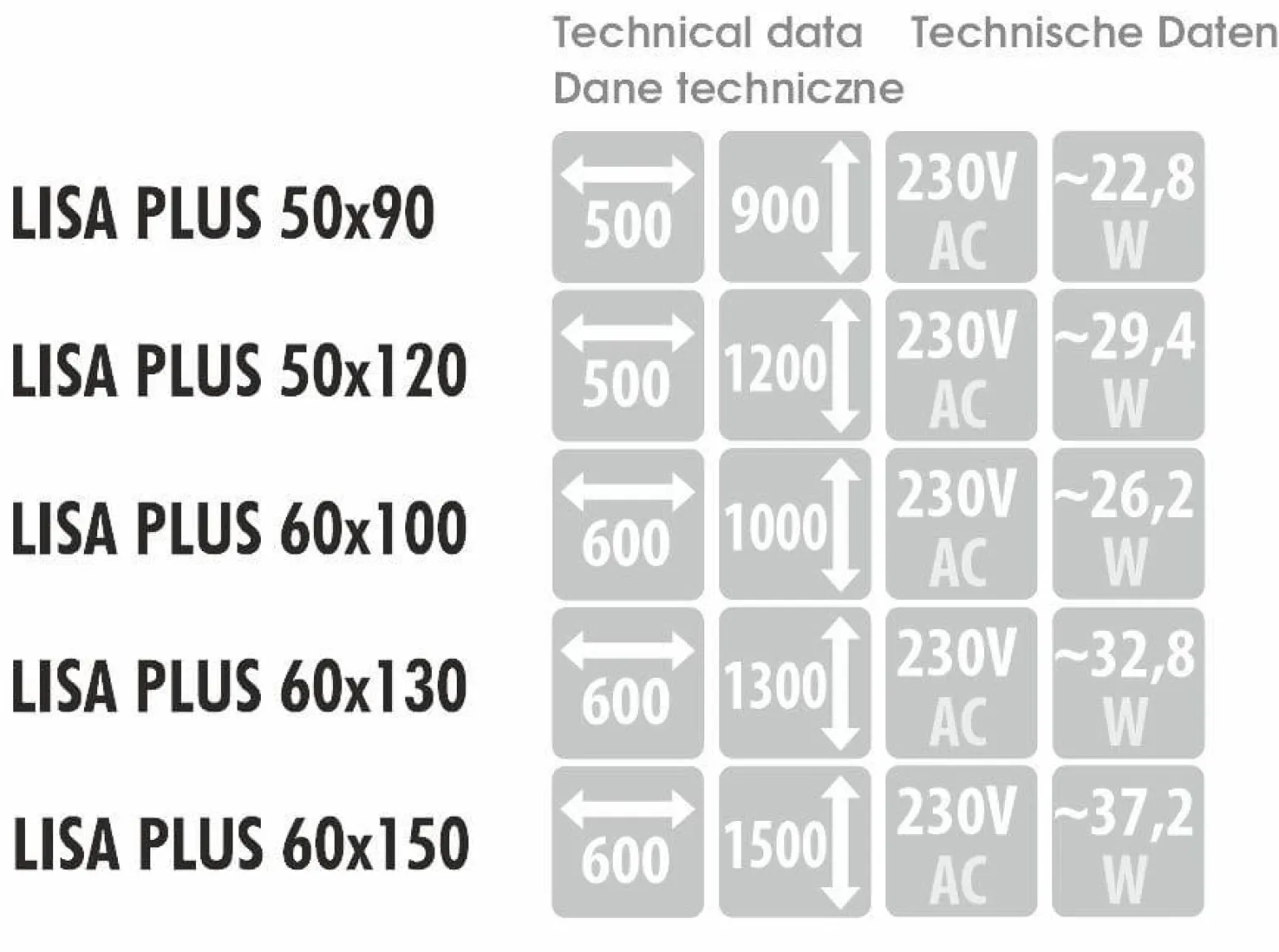 Lustro LISA PLUS - MCJ