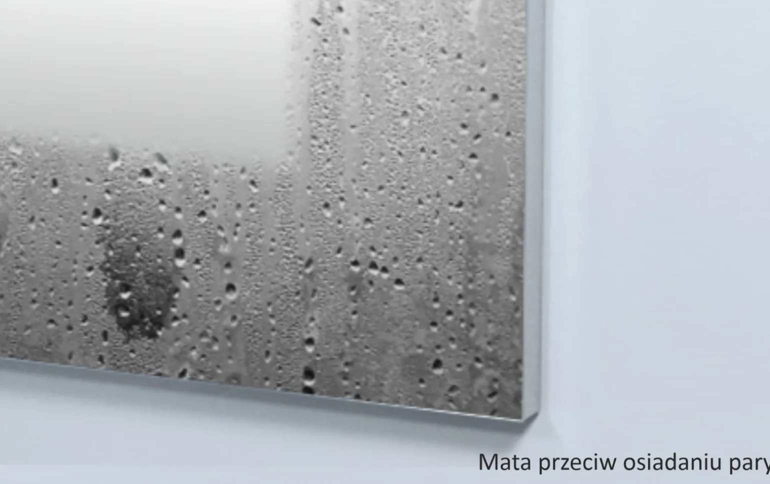 Lustro prostokątne ASTON PLUS w ramie z oświetleniem LED - MCJ