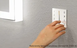 Lustro prostokątne ASTON w ramie z oświetleniem LED - MCJ