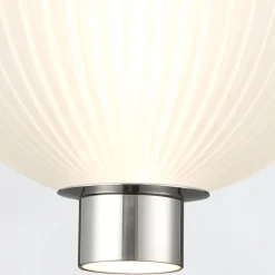 Mała lampa wisząca Palmas - 2 źródła światła - Polerowany nikiel (QN-PALMAS-2MP-PN) - Quintiesse