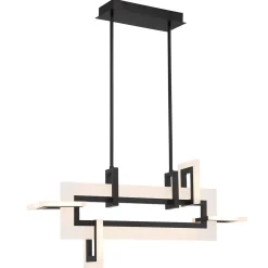 Mała lampa wyspowa Inizio - Matowa czerń (QN-INIZIO-LP-S-BK) - Quintiesse