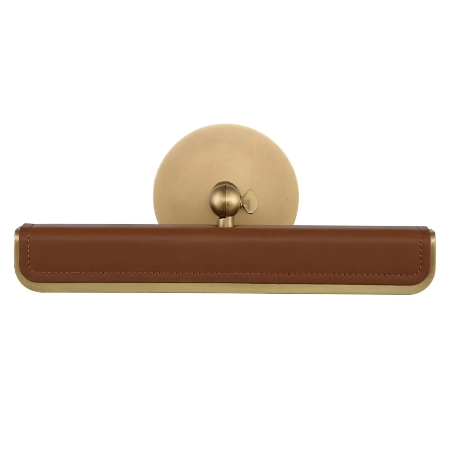 Mała obrazówka LED Valise Picture - Vintage mosiądz, skóra koniakowa (QN-VALISE-PL-S-VBS-CL) - Quintiesse