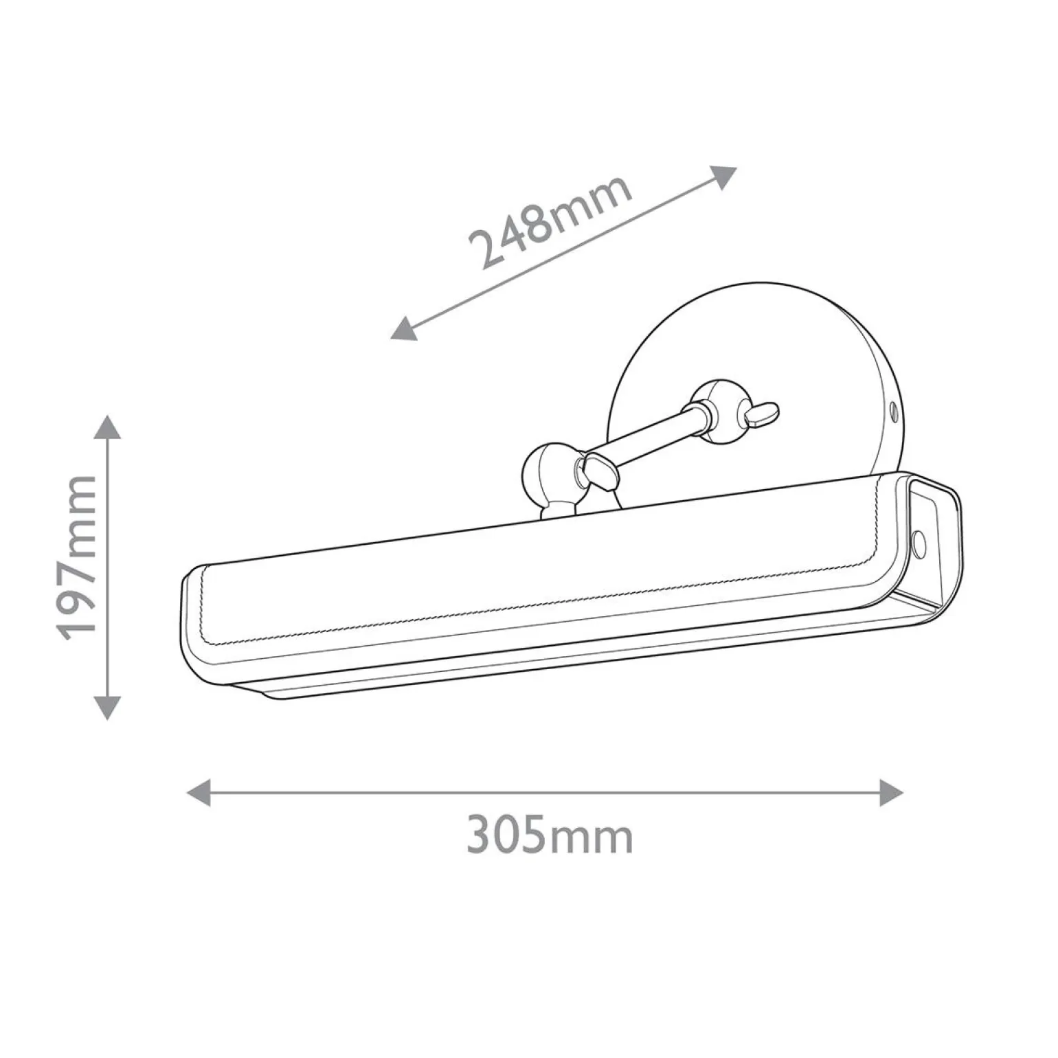 Mała obrazówka LED Valise Picture - Vintage mosiądz, skóra koniakowa (QN-VALISE-PL-S-VBS-CL) - Quintiesse