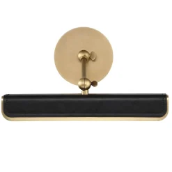 Mała obrazówka LED Valise Picture - Vintage mosiądz, skóra smokingowa (QN-VALISE-PL-S-VBS-TL) - Quintiesse