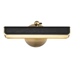 Mała obrazówka LED Valise Picture - Vintage mosiądz, skóra smokingowa (QN-VALISE-PL-S-VBS-TL) - Quintiesse