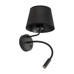 MAJA BLACK KINKIET + USB (10203) - TK Lighting
