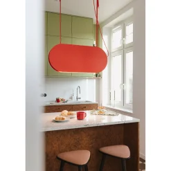 MALUMI A czerwonopomarańczowa sufitowa lampa wisząca (MLA61212P2) - Ummo