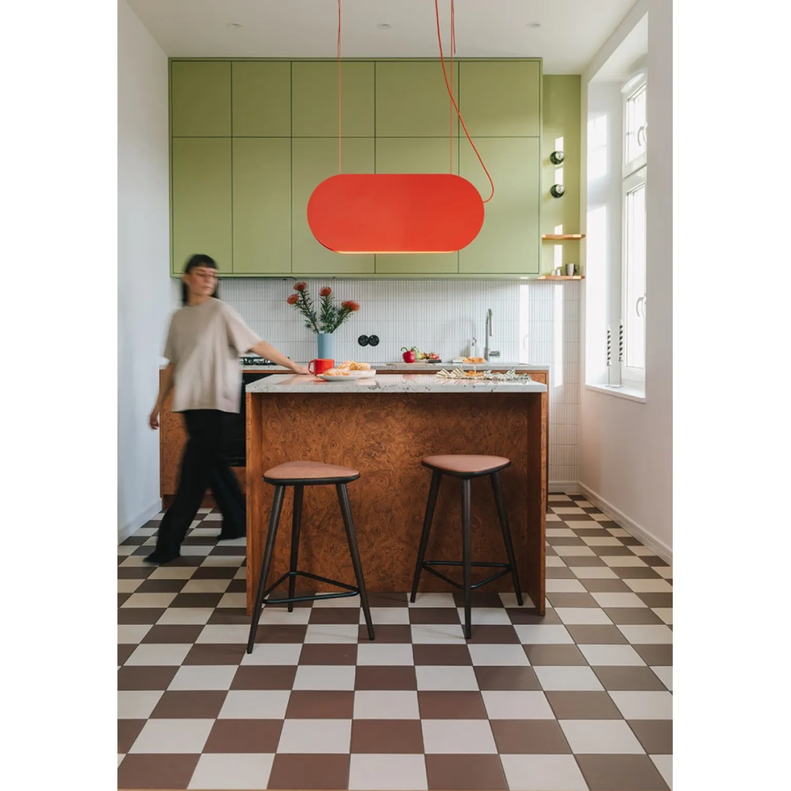 MALUMI A granatowa sufitowa lampa wisząca (MLA61313P2) - Ummo