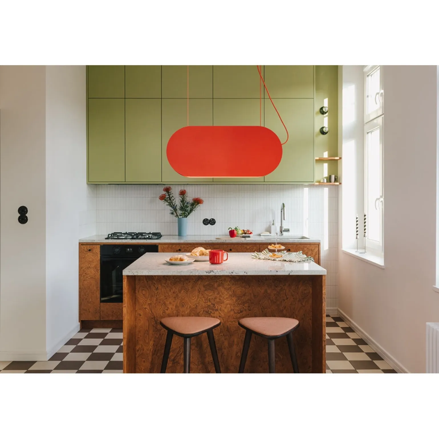 MALUMI A melonowa sufitowa lampa wisząca (MLA653P2) - Ummo