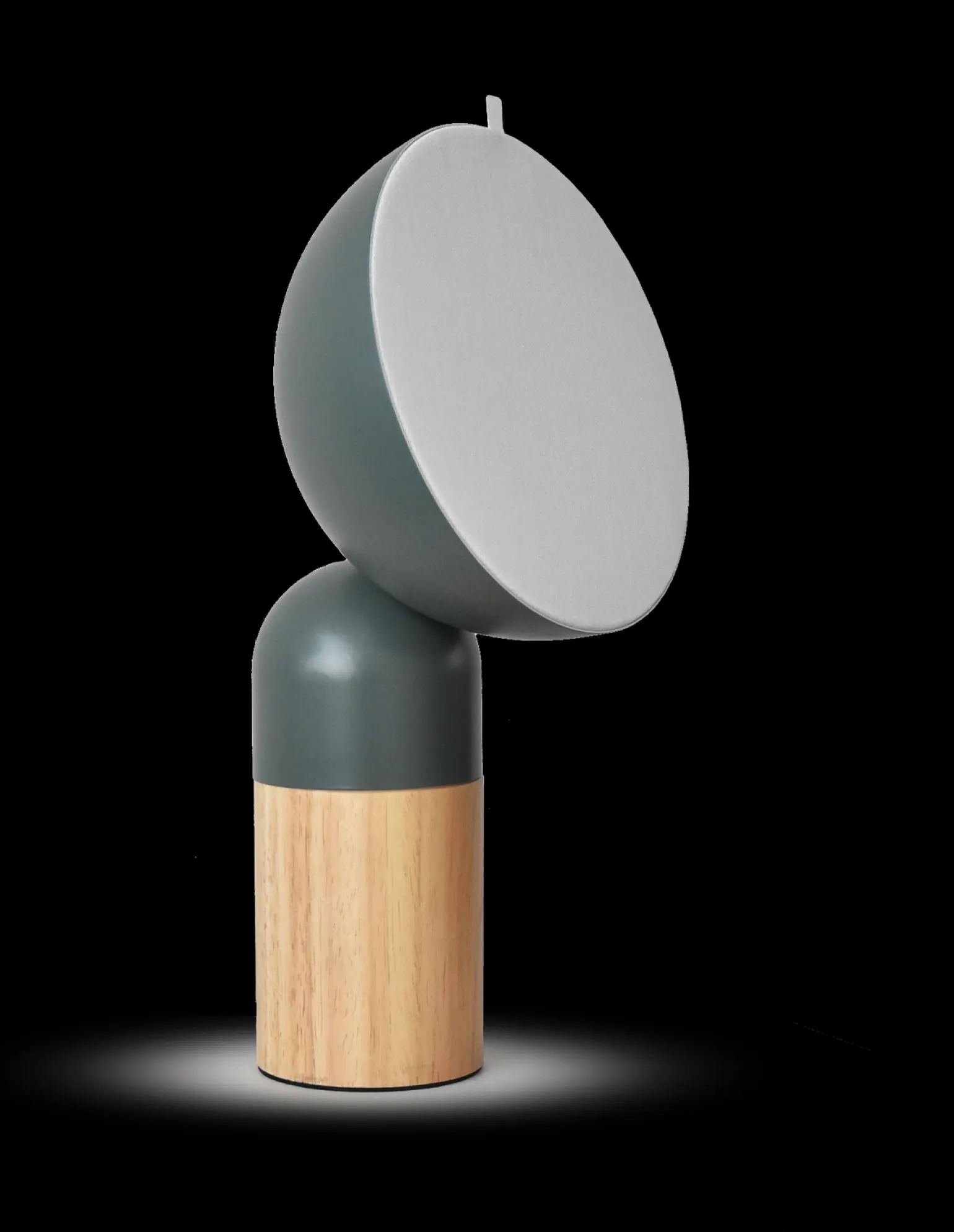 MAX Lampa biurkowa z możliwością jednorazowego ustawienia kąta świecenia oraz tekstylnym dyfuzorem . Przewód tekstylny czarny (LY04MAX/H36/VC) - LYOMA