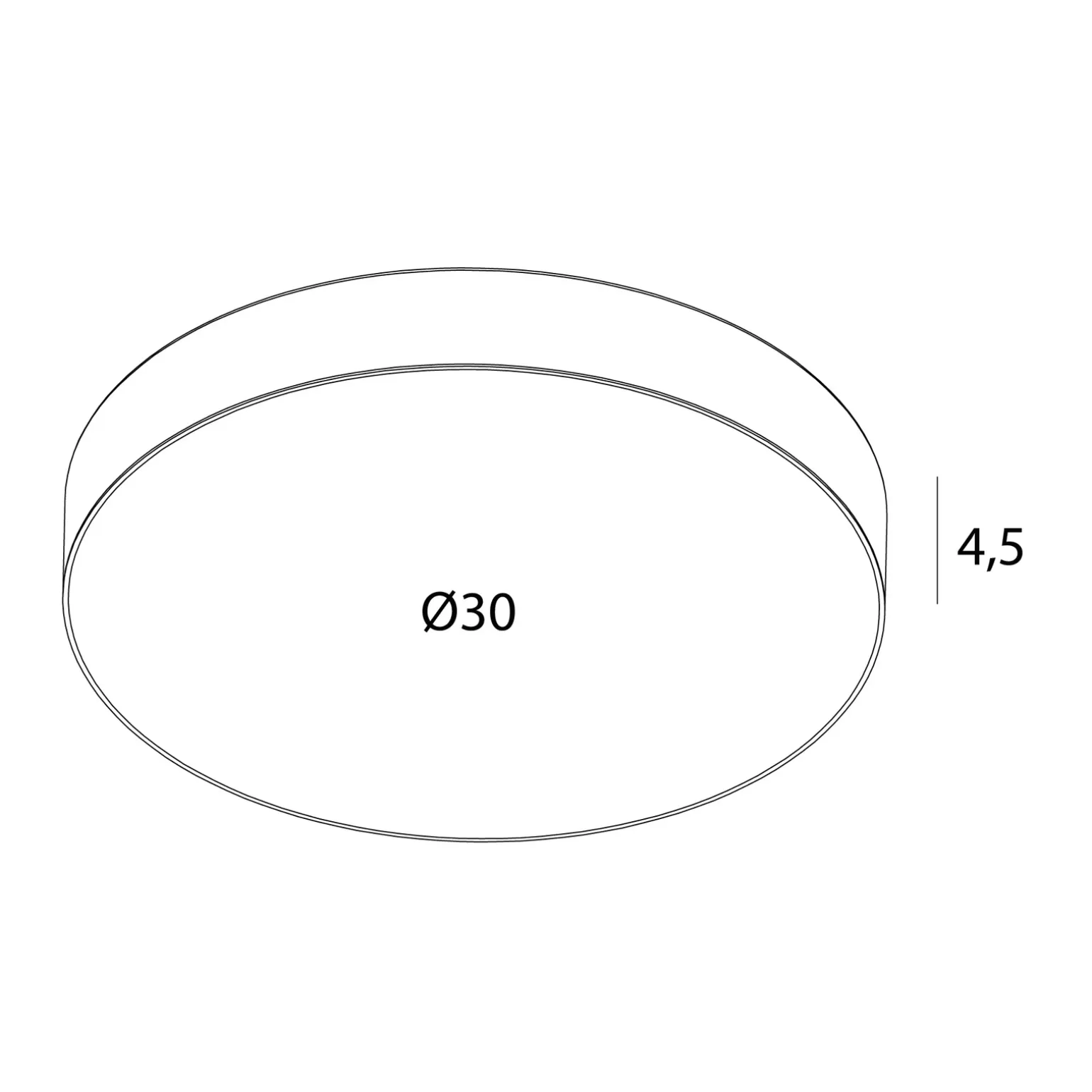 MAXLIGHT C0272 PLAFON LUMOS 24W, CZARNY,IP44