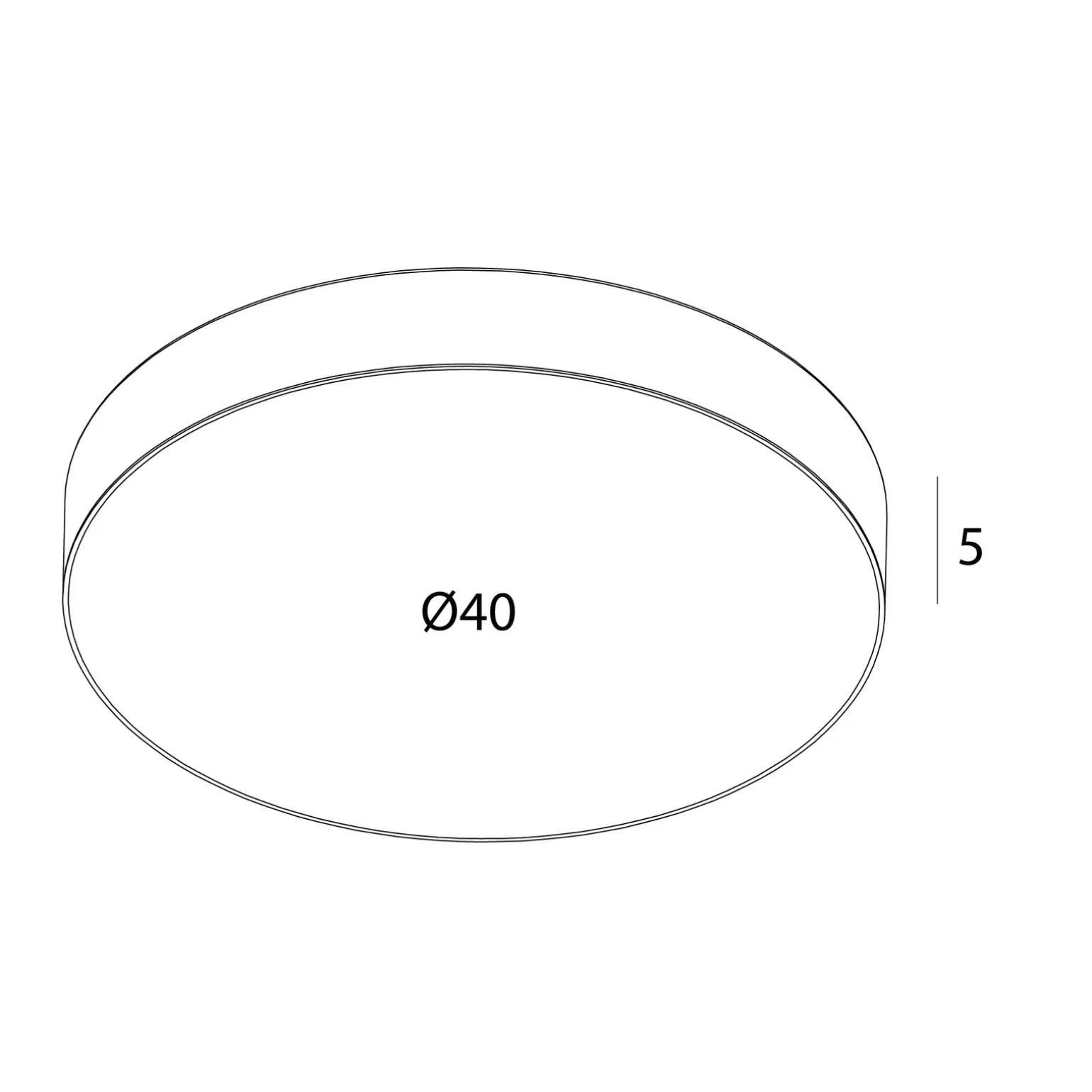 MAXLIGHT C0269 PLAFON LUMOS 36W, BIAŁY,IP44