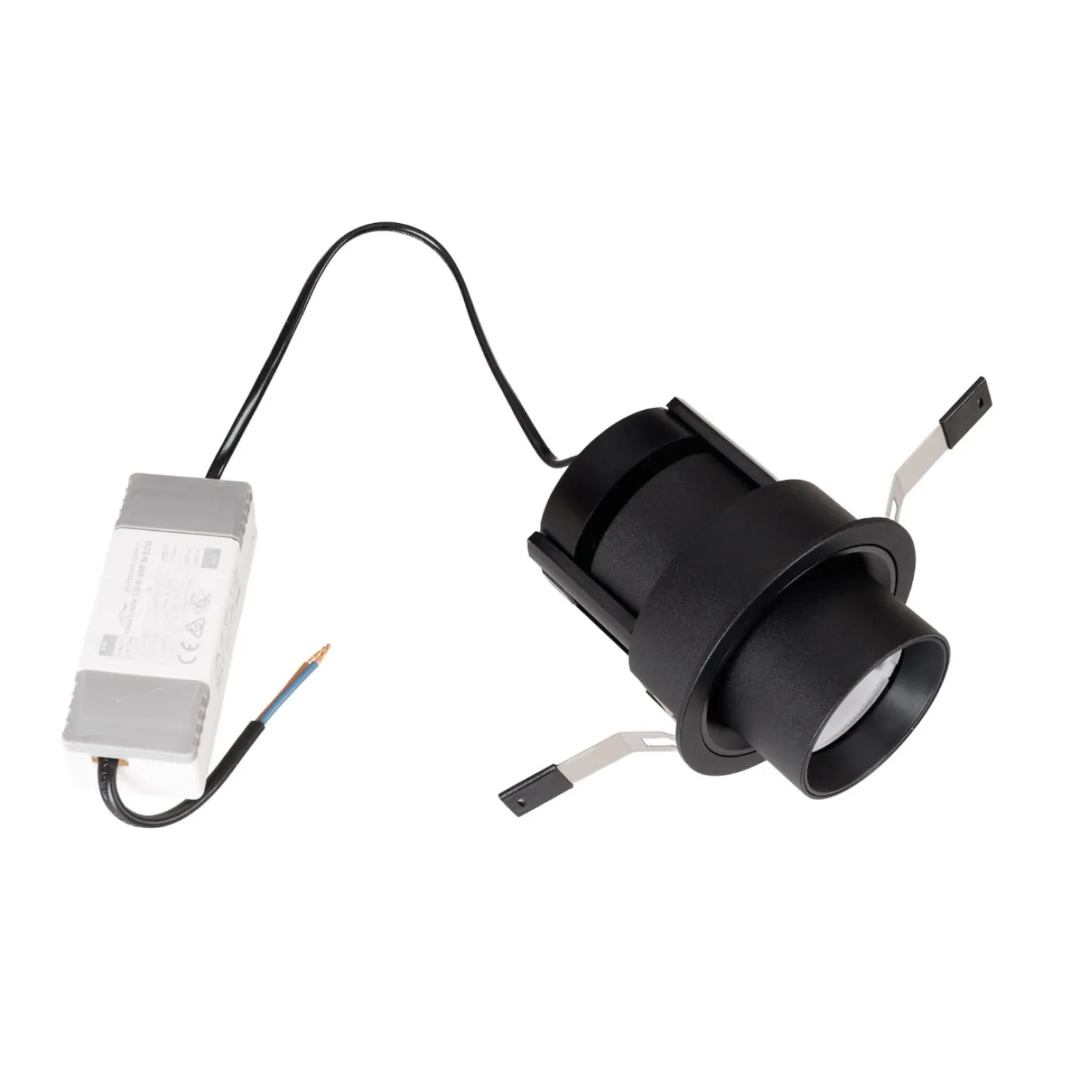 MAXLIGHT H0131 LAMPA SUFITOWA HALO F BLACK PODTYNKOWA